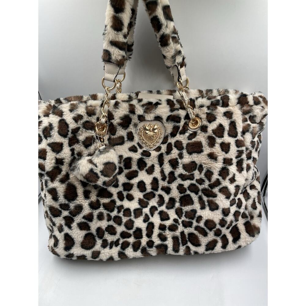 Juicy Couture Love Furry Friends Snow Leopard Tote Bag NWT